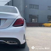 名图曙光白改色膜奔驰效果